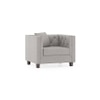 Windsor Essential 1 Seater Fabric Sofa in Vapour Grey Colour