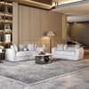 Opus 3 Seater Fabric Sofa in Dusk Grey Colour