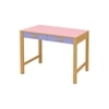 Exotica Kids Solid Wood Study Desk with Drawers and Wooden Handles in English Pink Persian Lilac Colour