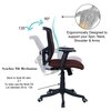 Peacifice Mid Back Ergonomic Chair in Brown Colour