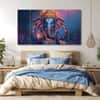 The Castle Decor Lord Ganesha Wall Painting Wooden Framed 27x48 Inch (Style 23)