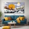 The Castle Decor Nature Art Wall Painting Wooden Framed 27x48 Inch (Style 15)