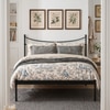 Camden Metal Non Storage Queen Bed in Satin Black Finish