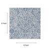 Neulooms Handloom Knotted Reversible Flatweave Square Rug Blue or Ivory 8x8