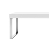 Marcel Rectangular Metal Coffee Table In White Gloss Finish