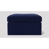 Seattle Ottoman Color in Navy Blue