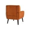 Azriah Boucle Fabric Accent Chair in Orange