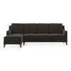 Abbey Sectional Sofa (Colour : Graphite Grey, Cushion : Soft, Seater : Left Aligned 3 Seater + Left Aligned Chaise)