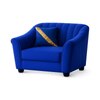 Hamaz 1 Seater Sofa In Fabric Blue Color