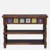 Rangrez Sheesham Wood Console Table in Provincial Teak Finish