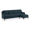 Abbey Sectional Sofa (Colour : Indigo Blue, Cushion : Hard, Seater : Right Aligned 3 Seater + Right Aligned Chaise)
