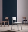 Rota Solid Wood Dining Chair in White Colour