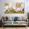 The Castle Decor Abstract Wall Painting Wooden Framed 27x48 Inch for Living Room (Style 2)