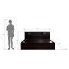 Horae Solid Wood King Size Drawer Storage Bed In Melamine Finish