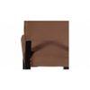 Newport wood Dining Chair in Taupe Brown Velvet Upholstery with MAHAGONY FINISH