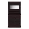 Riveria Solid Wood Free Standing Bar Cabinet in Mahogany Finish