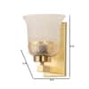 Antique Gold Iron Wall Light In Antique Gold Colour