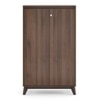 Webster 24 Pair Shoe Rack in Classic Walnut Finish