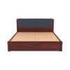 Nahiri Sheesham Wood Queen Size Bed In Honey Oak Finish With Box Storage