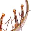Desert Art Golden Metal Boat Wall Hanging