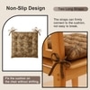 Lx Polyester Chair Pad Brown Pc 2