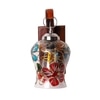 Devansh Solid Wood Electric Wall Light in Brown Colour with Multi Shade Count of 1 Light