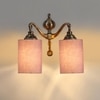 Devansh Metal Electric Wall Light in Grey Colour with Grey Shade Count of 2 Lights