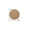Jute Placemat (Beige , 38 CM x 38 CM , Pack of 2 )