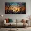 The Castle Decor Birds Art Wall Painting Wooden Framed Digital Painting 27x48 Inch (Style 4)