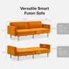 Versatile 3 Seater Sofa Cum Bed In Orange Color