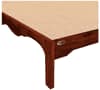 Isabella Solid Wood King Size Non Storage Bed In Honey Oak Finish