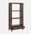 Vishi Solid Wood  Bookshelf in Provincial Teak Finish