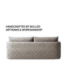 Cozychic Wood 3 Seater With Upholstery Non Storage Sofa In Grey Colour