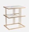 Metal Side Table in Gold Colour