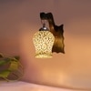 Devansh Solid Wood Electric Wall Light in Brown Colour with Multi Shade Count of 1 Light