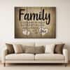 Truss Pcs Brown Black Family Love Typography Canvas Canvas Wall Prints Set of 3 Multicolor Matte