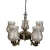 Devansh Gold Antique Wall Mounted Lamp With Off-White Cotton Shade