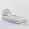Shoodle Engineered Wood Bed in Blue Colour