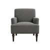 Terren Boucle Fabric Lounge Chair in Grey