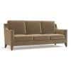 Abbey 3 Seater Fabric Sofa in Fawn Velvet Colour