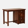 Sheesham Wood Study Table In Scratch Resistant Honey Oak Finish With Drawers