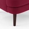 Bardot Lounge Chair in Fuschia Red Velvet Colour