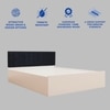 Samskara Engineered Wood Queen  Size Bed With Hydraulic Storage (Melamine Finish, White Colour)