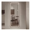 Full-Length Bedroom Dressing Mirror with Frame Adjustable LED Standing Mirror