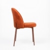 Cotton Fabric Dining Chair in Orange Colour