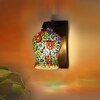 Devansh Solid Wood Electric Wall Light in Brown Colour with Multi Shade Count of 1 Light