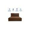 Taygete Solidwood Headbord With Box Storage Queen Bed