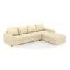 Apollo Compact Sofa (Colour : Cream, Cushion : Soft, Seating Capacity : Right Aligned 3 Seater + Right Aligned Chaise)