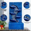 Blue Copper  Contemporary Leaf Indoor Water Fountain