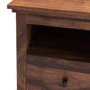 Snooze Solid Wood Bedside Table in Teak Finish